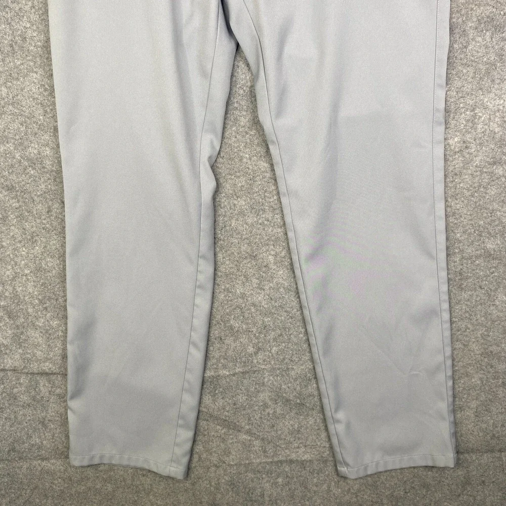 Mizzen Main Pants Mens 34x30 Gray Baron Trim Fit Golf Pants Perfomance Chino